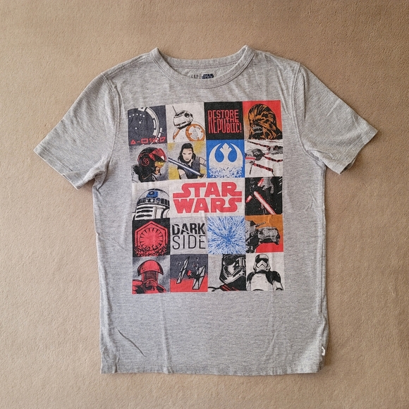 Gap Boy Star Wars Gray Shirt Size Large (10-11) - Picture 3 of 3